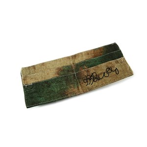 کیف پول کتان طرح ماهی سیاه کوچولو