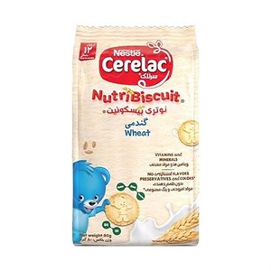 سرلاک نوتری بیسکویت گندمی نستله 80 گرم