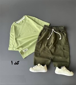 تیشرت شلوارک پسرانه خفن گلدوزی پرستو