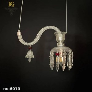 لوستر آویزی منحنی تک شاخه باکارات