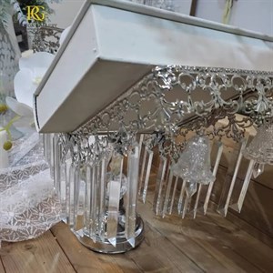 استند کتاب کریستالی فلزی باکارات با آویز لوکس 