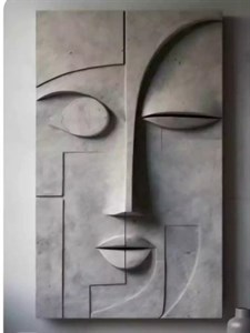 تابلو دکوراتیو آبستره طرح چهره
