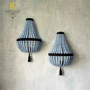 دیوارکوب چوبی مدل دانه تسبیحی