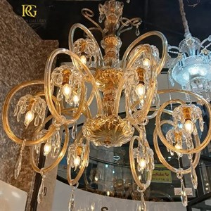 لوستر حلقوی مدرن باکارات کریستالی