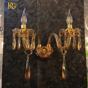دیوارکوب دو شاخه باکارات مدل دلوین