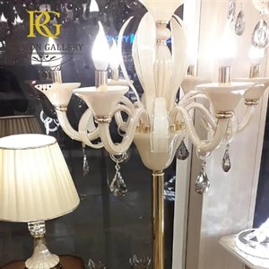 کنار سالنی زنبق کرمی سبک مورانو لاکچری