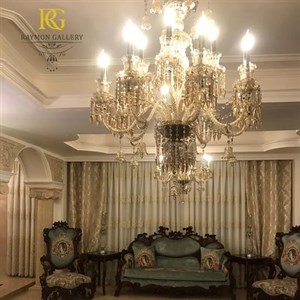 لوستر کلاسیک زنیت طبقاتی و شاخه های منحنی 12شاخه