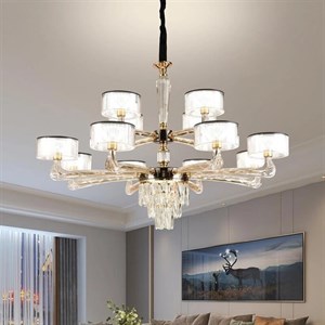 لوستر طبقاتی وارداتی مدرن طرح استوانه ای کوتاه