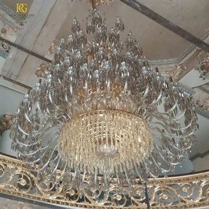 لوستر کریستالی نقرهای شیک کلاسیک(175 شاخه)
