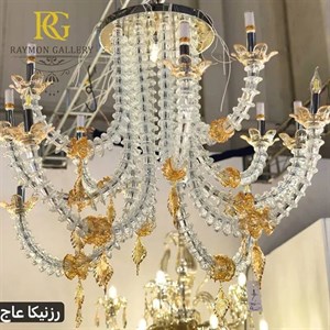 لوستر کریستالی مدرن شفاف سبک مورانو