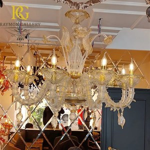 لوستر مورانو ونیزی کریستالی دست ساز(8شاخه)