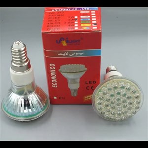 لامپ ال ای دی شمعی هالوژنی 3 وات E14 مدل (زرد/افتابی)38LED