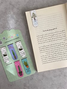 بوک مارک مگنتی ۶ عددی گل و گیاه