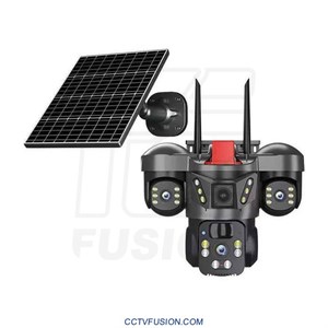 دوربین سولار سیمکارتی 4G V380 X3 با کیفیت 15 مگاپیکسل و لنز سه‌زاویه‌ای