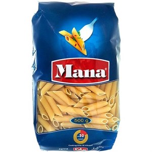 ماکارانی (اسپاگتی)500 مانا گرمی پنه بزرگ (دوسر نیزه)کد 7