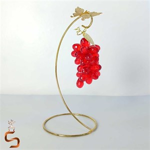 آویز خوشه انگور دکوراتیو با پایه فلزی آبکاری شده