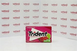 آدامس تریدنت توت فرنگی لیمو Island Berry Lime، بسته 12 عددی