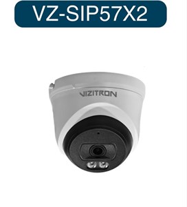 دوربین دام تحت شبکه ویزیترون مدل VZ-SIP57X2 کیفیت 2MP، لنز 2.8mm و میکروفون داخلی