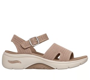 صندل زنانه اسکچرز  SKECHERS GO WALK Arch Fit 2.0 – Sage 140840/TAN