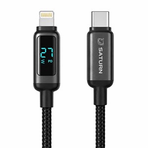 کابل تبدیل USB-C به لایتنینگ سترن طول ۱.۲ متر مدل SATURN SC12CL