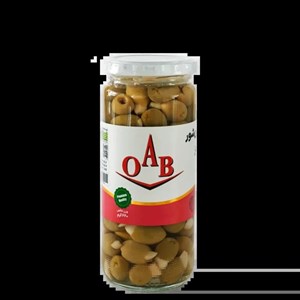 زیتون شور با مغز سیر ۵۰۰ گرمی اُ آ ب