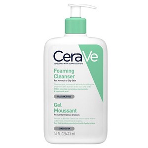 ژل شستشو صورت سراوی مدل foaming cleanser مناسب پوست نرمال تا چرب حجم 473ml اورجینال و بارکددار