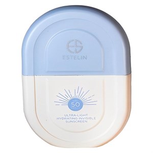 کرم ضد آفتاب بدون رنگ استلین، 50 SPF، مدل ultra light، مناسب انواع پوست و حجم 50 میلی‌لیتر، محافظت کننده در برابر اشعه UVA و UVB، بسیار سبک،  PA، آبرسان، ضد لک، با ماندگاری 2 ساعته