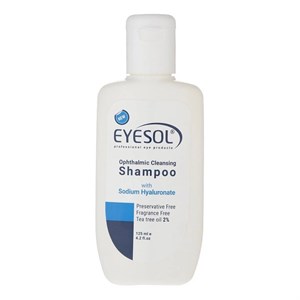 شامپو شست‌وشوی پلک و مژه آیسول مدل Ophthalmic حجم 125 میلی‌لیتر