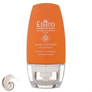 فلوئید ضد آفتاب بدون رنگ الارو SPF50 مدل Ultra Light تحت لیسانس محافظ UVA ،UVB، مرطوب‌کننده مناسب پوست‌‌های چرب و مختلط حجم 50 میلی‌لیتر