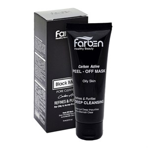 ماسک صورت زغالی فاربن مدل ذغال فعال حجم 75 میلی‌لیتر مناسب پوست چرب و مستعد آکنه، پاکسازی عمیق و کوچک‌کننده منافذ، لایه‌بردار ملایم، کنترل چربی و ضد جوش، روشن‌کننده و تسکین‌دهنده پوست