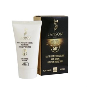 کرم ضد آفتاب بی رنگ لانسون SPF 50 مدل مولتی اکشن محافظ UVA ,UVB مناسب پوست چرب و مختلط حجم 40 میلی لیتر
