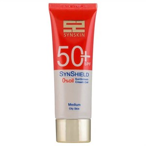 کرم ضد آفتاب رنگی ساین اسکین، SPF 50، مدل Syn Shield، ‌مناسب پوست‌های آکنه‌دار و چرب با حجم 50 میلی‌لیتر، ضد آب، مرطوب‌کننده، محافظت‌کننده در برابر اشعه‌های UVA و UVB، ضد لک و پیری، ویتامین‌های C و E، با ماندگاری 2 ساعته