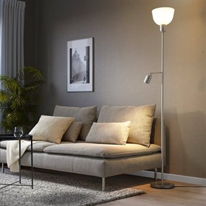 آباژور با چراغ مطالعه ایستاده ایکیا مدل HEKTOGRAM