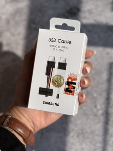 کابل USB-C To USB-C سامسونگ 1.8 متر 5 آمپر با گارانتی مادام العمر (کدB9030)