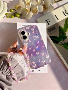 قاب Holo butterfly با آویز (کدC2142) مناسب برای iPhone 15Pro