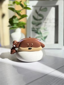 کاور ایرپاد طرح سگ Puppy سیلیکونی با آویز