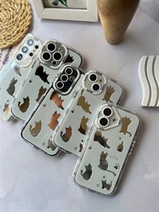 قاب آینه ای طرح گربه ای گوشی شیائومی ردمی نوت 13 4G