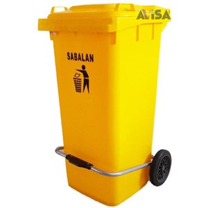 سطل زباله بیمارستانی 120 لیتری