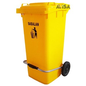 سطل زباله بیمارستانی 100 لیتری