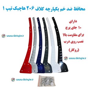محافظ ضد خم یکپارچه 206 هاچبک تیپ 1 ایمن صنعت (نصب با پرچ از روی درب)