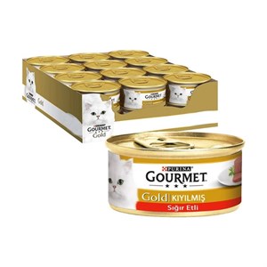 کنسرو پورینا گورمت بافت پته با طعم گوشت Gourmet Gold Pate Beef بسته 24 عددی