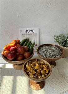 میوه خوری آجیل خوری شکلاتخوری چوب گردو 