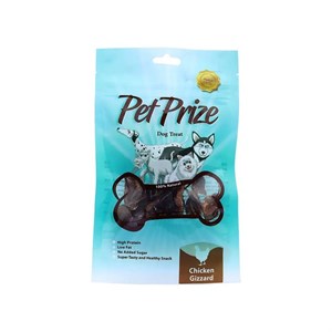 تشویقی ارگانیک پت پرایز مدل سنگدان مرغ Pet Prize وزن 50 گرم