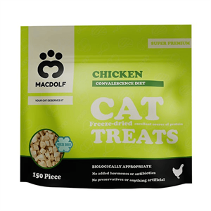 تشویقی گربه مکدولف با طعم فیله مرغ Macdolf Freeze Dried Treats Chicken وزن 40 گرم