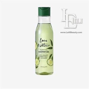 ژل دوش چای سبز و خیار لاونیچر اوریفلیم