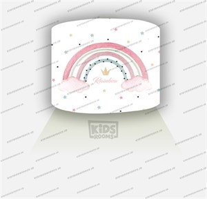 دیوارکوب طرح رنگین کمان  و تاج کد D-Rainbow-103