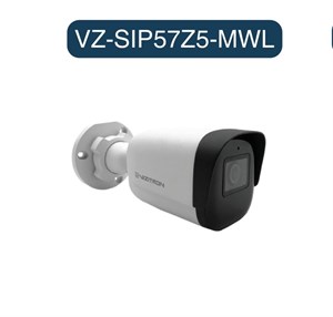 دوربین تحت شبکه ویزیترون مدل VZ-SIP57Z5-MWL کیفیت 5MP، لنز متغیر 13.5-2.7 و ورودی/خروجی آلارم