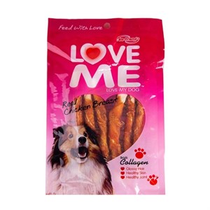 تشویقی سگ لاو می مدادی نرم با طعم سینه مرغ Love Me Chicken Flavored Dog Treats وزن 60 گرم