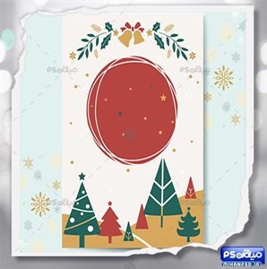 کارت پستال لایه باز کریسمس