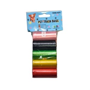 کیسه یدک جمع آوری فضولات Pet trash bags بسته 5 عددی